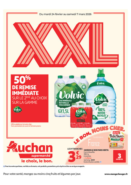 Promos XXL supermarchés