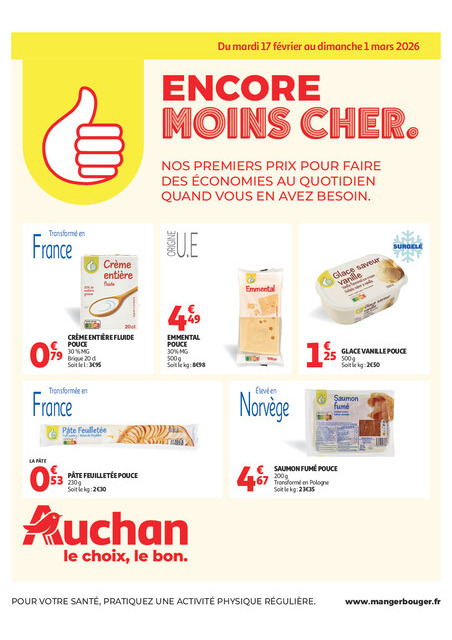 Petits prix marque Pouce