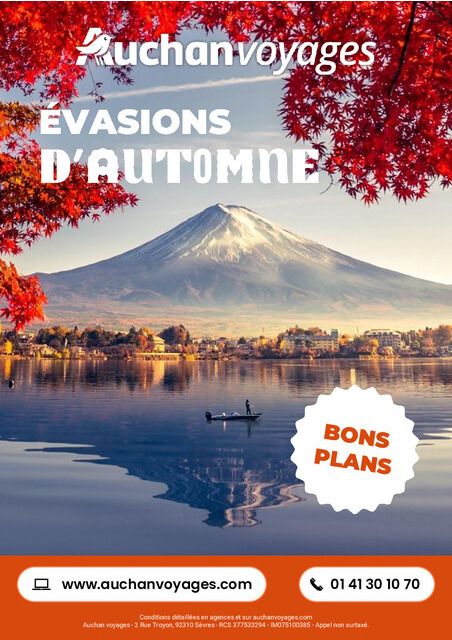 Auchan Voyages : évasion d'automne
