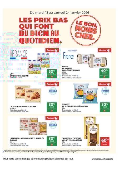 Prix bas au quotidien