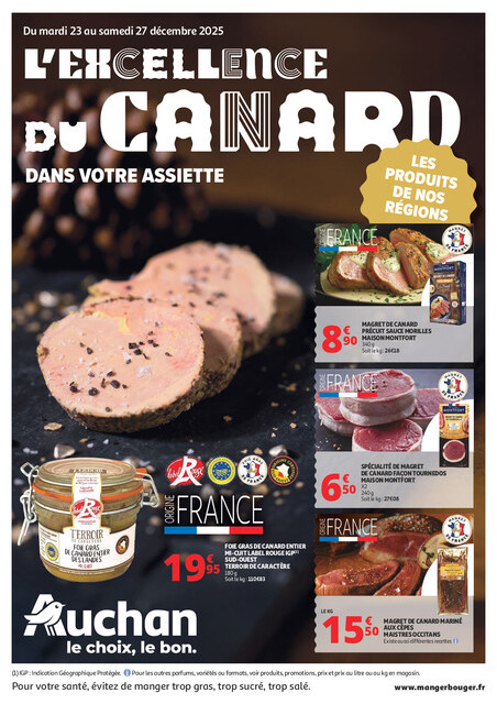 L'excellence du canard dans votre assiette