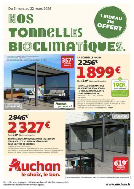 Nos tonnelles bioclimatiques