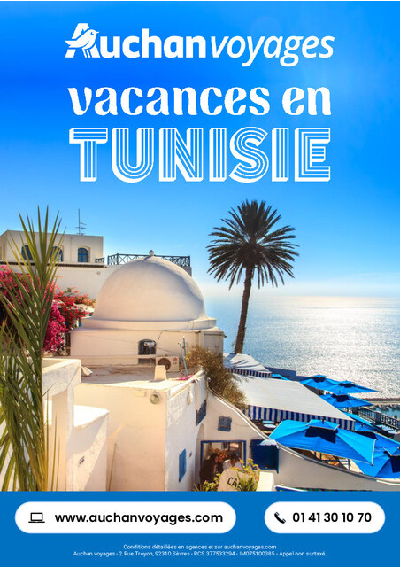 Auchan voyages : vacances en Tunisie