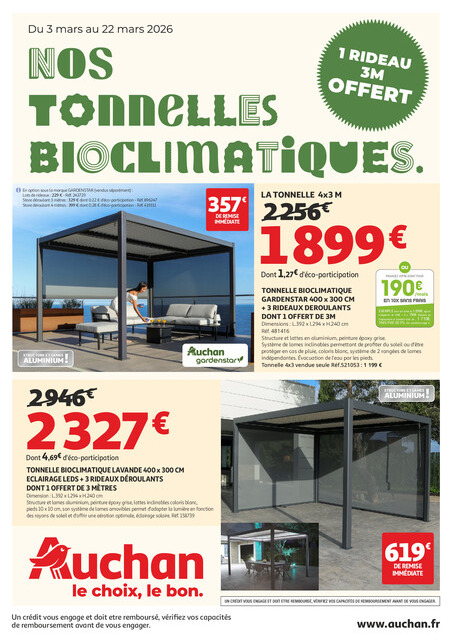 Nos tonnelles bioclimatiques