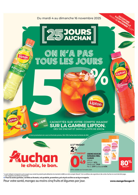 25 JOURS AUCHAN, ça continue !
