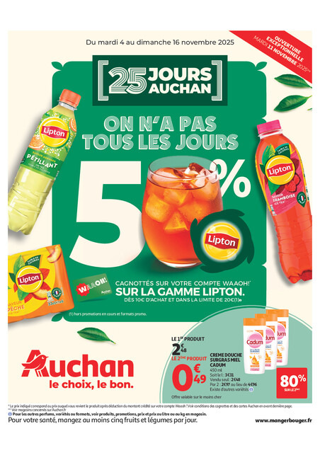25 JOURS AUCHAN, ça continue !