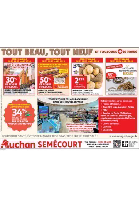 TOUT BEAU, TOUT NEUF ET TOUJOURS + DE PROMOS