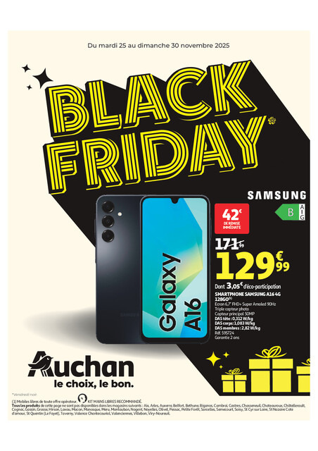 Black Friday chez Auchan
