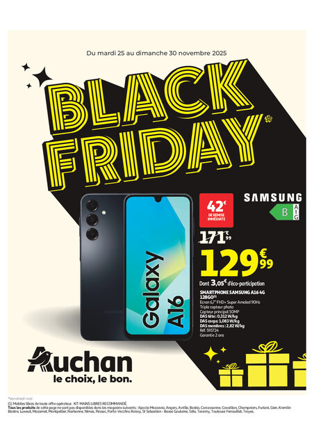 Black Friday chez Auchan