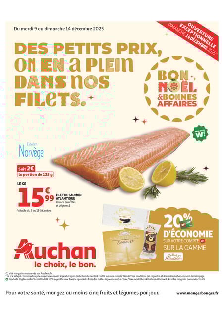 Des petits prix, on en a plein dans nos filets