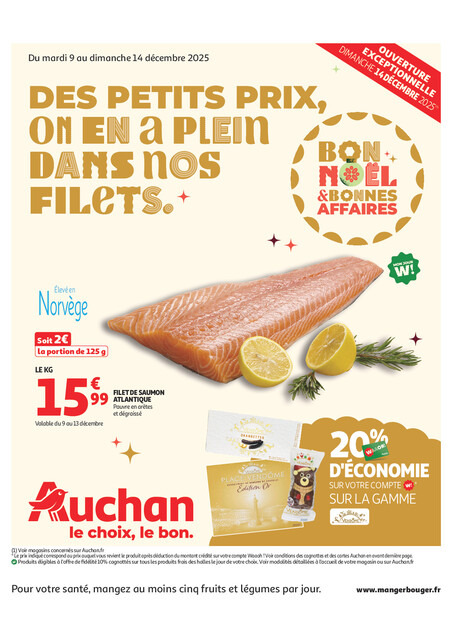 Des petits prix, on en a plein dans nos filets