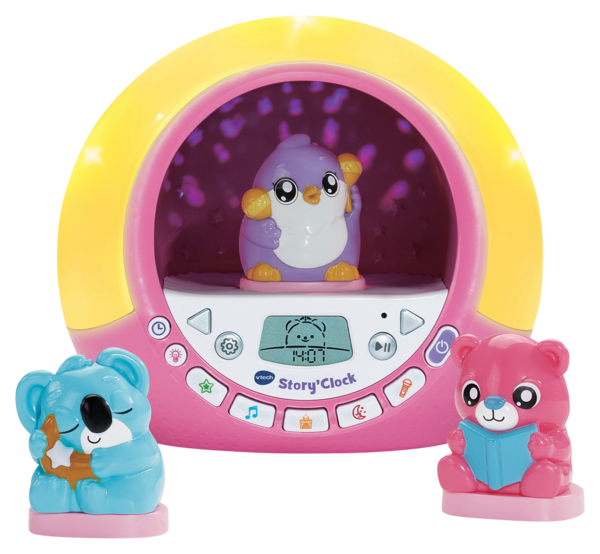 Story Clock Conteuse Reveil Rose