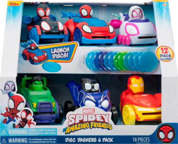 6 Vehicules Lance - Disque Spidey