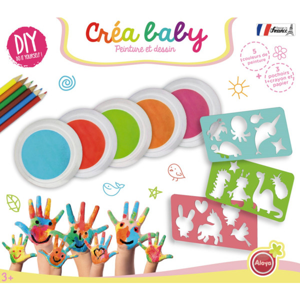 Set Créa Baby Peinture Et Dessin Diy 