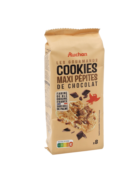 Cookies Maxi Pépites De Chocolat Auchan