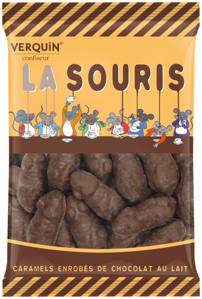 La Souris Caramels Enrobés De Chocolat Verquin