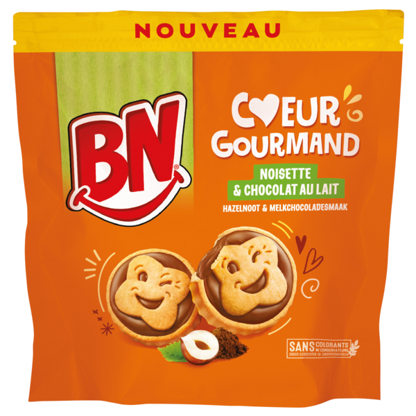 Coeur Gourmand Chocolat Noisette Bn