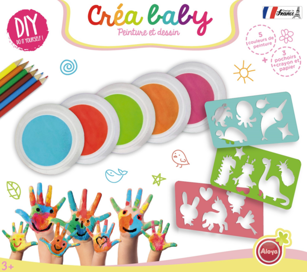 Set Créa Baby Peinture Et Dessin Diy 