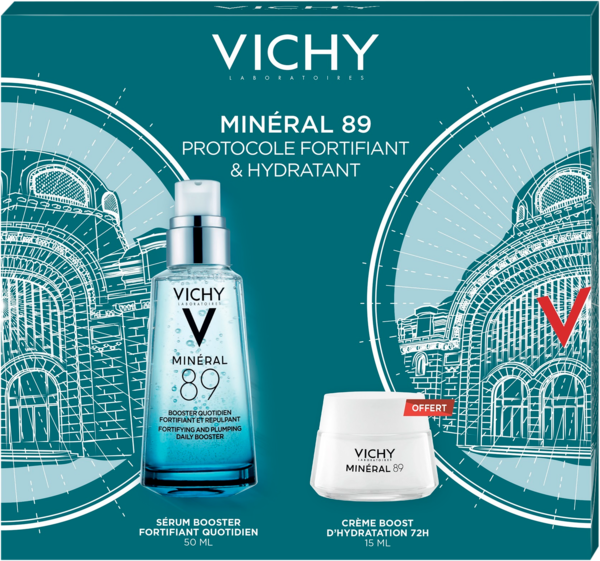 Vichy Coffret Minéral 89 Protocole Fortifiant & Hydratant