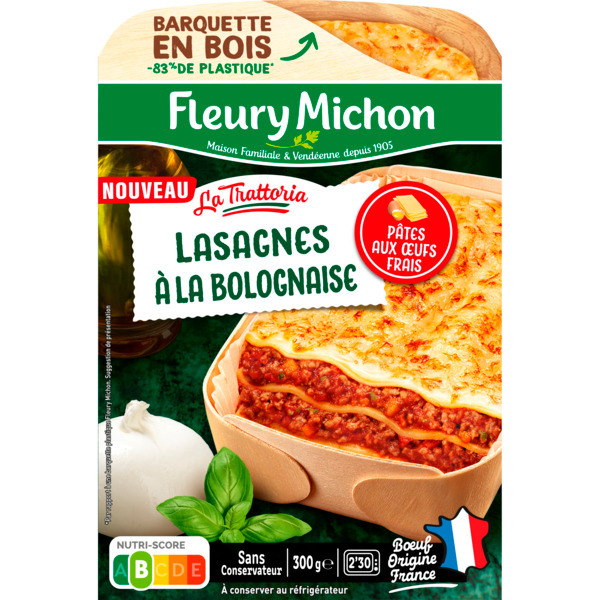 Lasagnes A La Bolognaise Fleury Michon