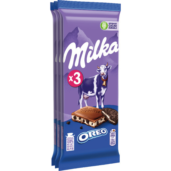 Tablettes De Chocolat Au Lait Oreo Milka