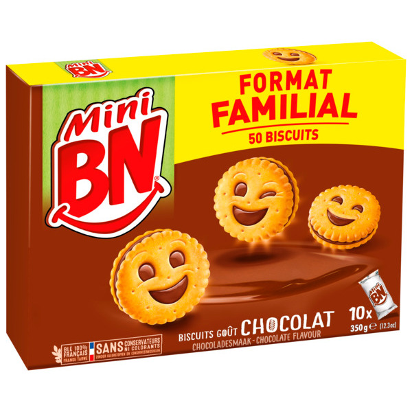 Biscuits Fourrés Au Chocolat Mini Bn
