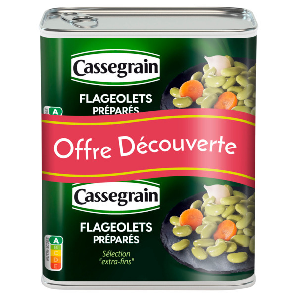 Légumes Cuisinés Flageolets Extra Fins Cassegrain