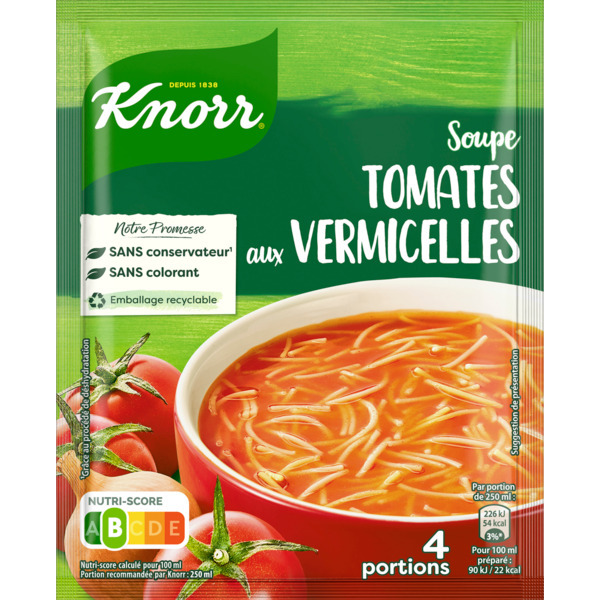 Soupe Déshydratée Tomates Vermicelles Knorr