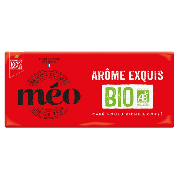 Café Moulu Bio Arôme Exquis Méo