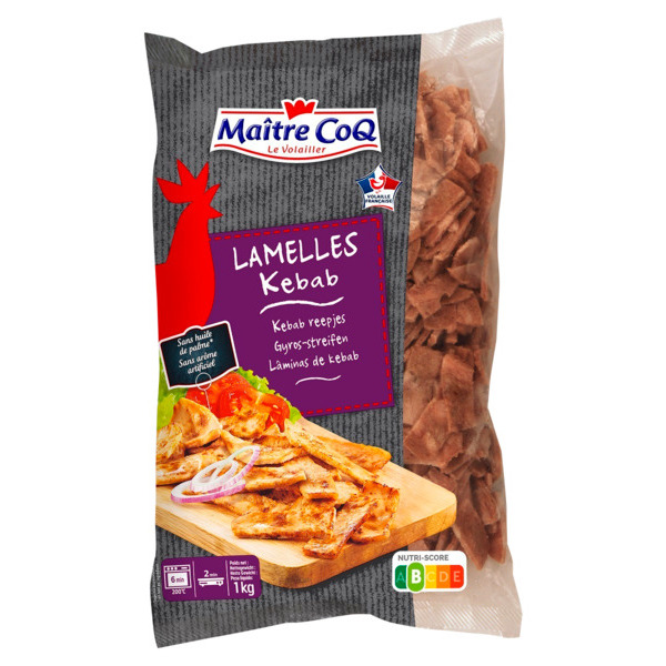 Lamelles Kebab Surgelées Maître Coq