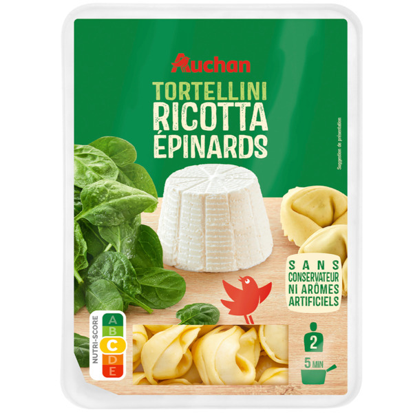 Tortellini Ricotta Épinards Auchan