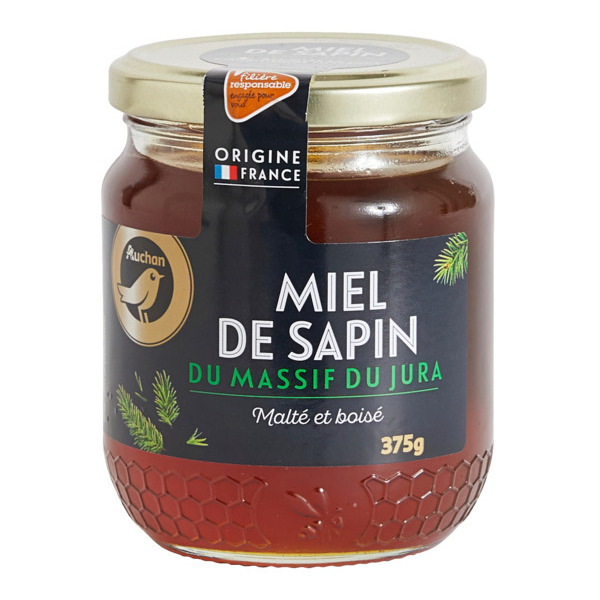 Miel De Sapin Du Massif Du Jura Filière Auchan Gourmet "Cultivons Le Bon"