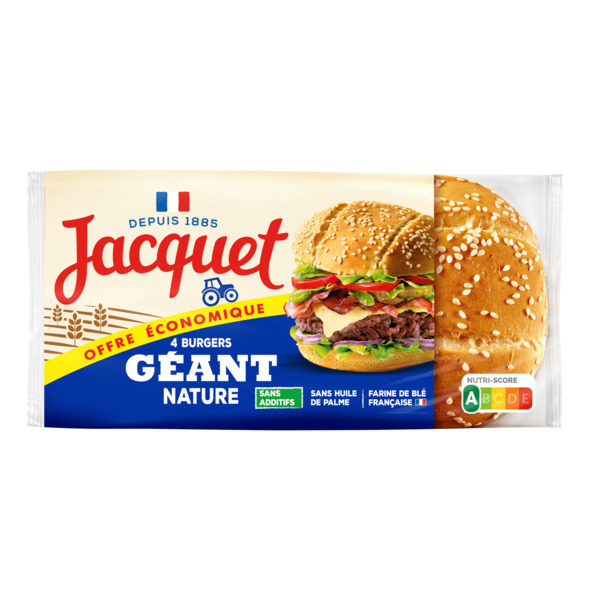 Pains Burgers Géant Nature Jacquet