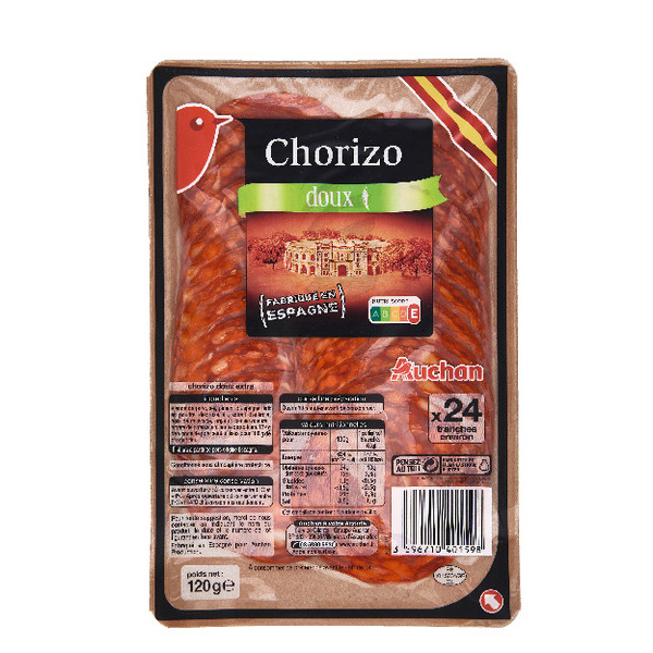 Chorizo Tranché Auchan 