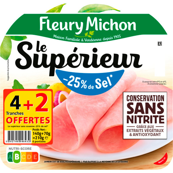 Jambon Le Supérieur Fleury Michon