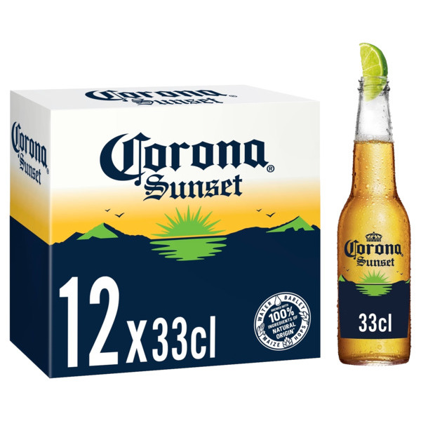 Bière Corona Sunset