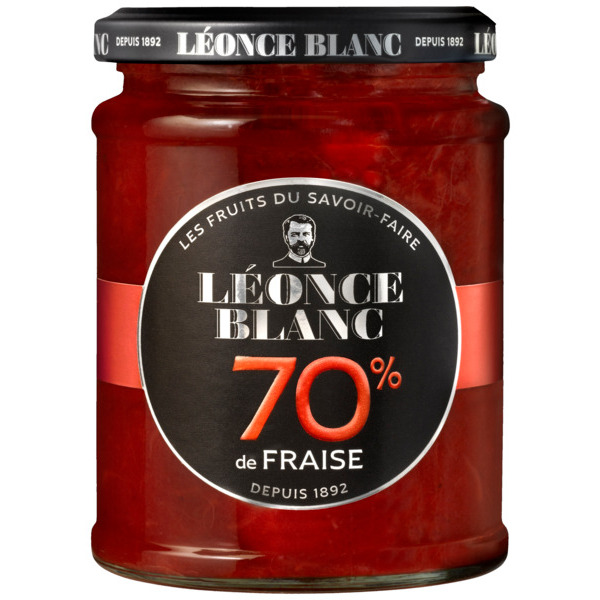 Confiture Fraises 70% Leonce Blanc 