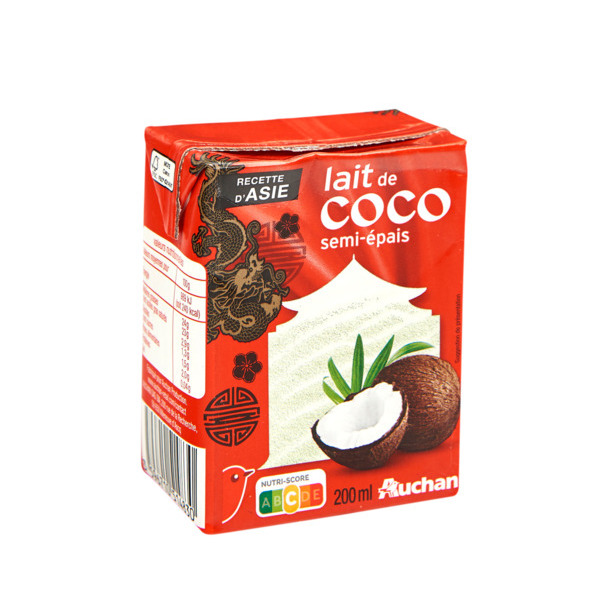 Lait De Coco Semi-Épais Auchan