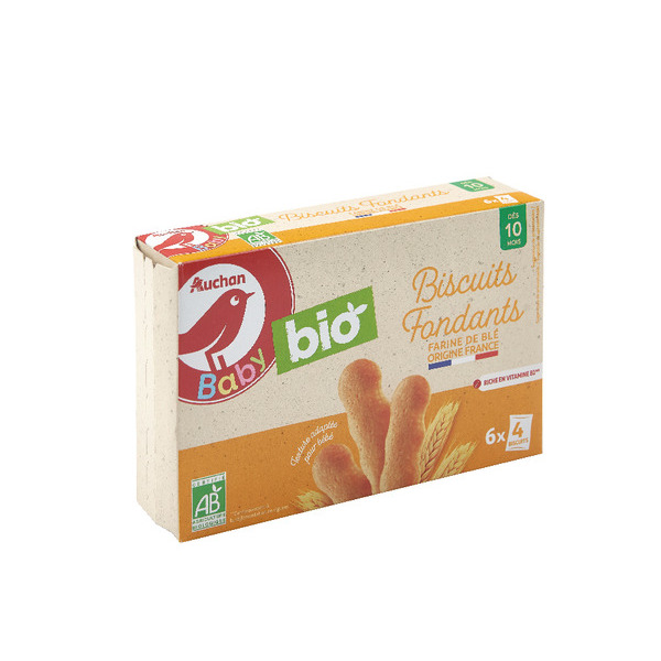 Biscuits Fondants Auchan Baby Bio
