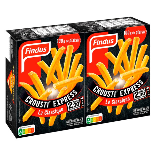 Frites Surgelées Crousti Express Classiques Findus