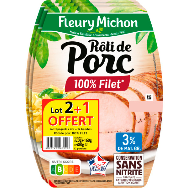 Rôti De Porc Supérieur Fleury Michon
