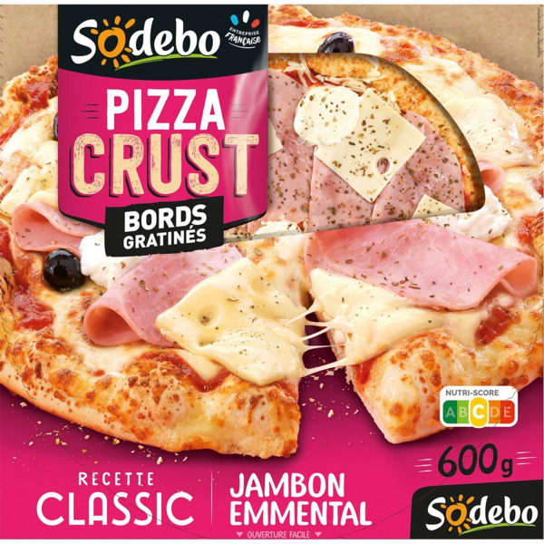 Pizza Crust Classic Emmental Jambon Sodebo