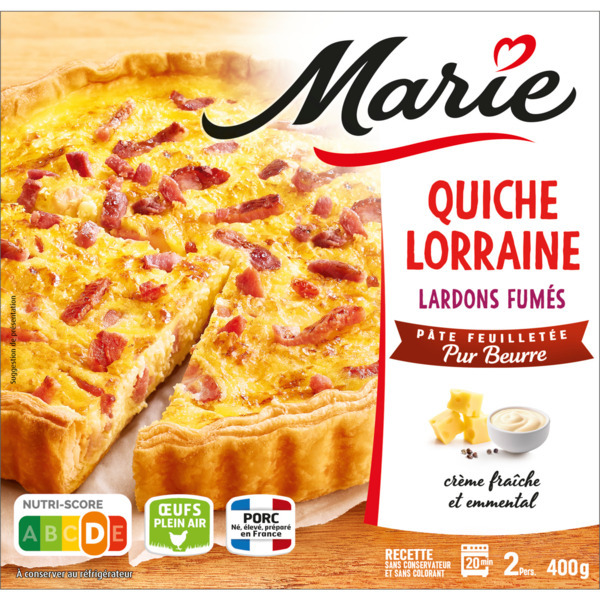 Quiche Lorraine Crème Pur Beurre Marie