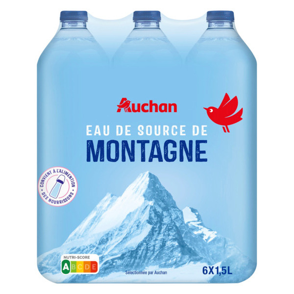 Eau De Source De Montagne Auchan