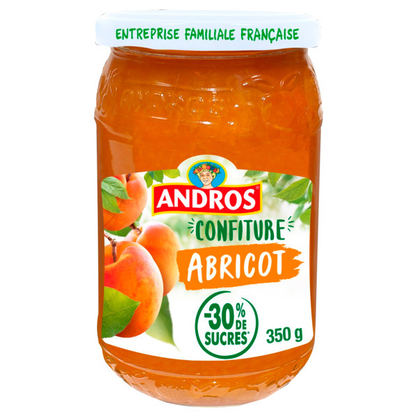 Confiture Abricot -30% De Sucres Andros