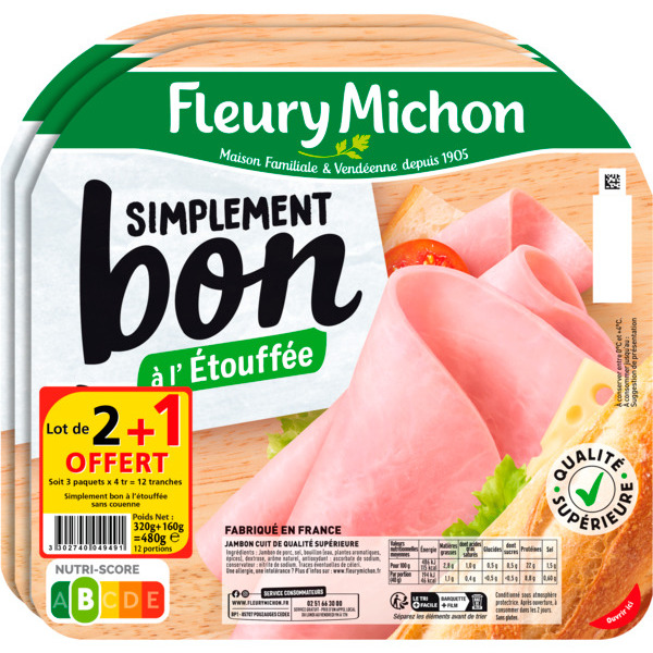 Jambon Simplement Bon Fleury Michon