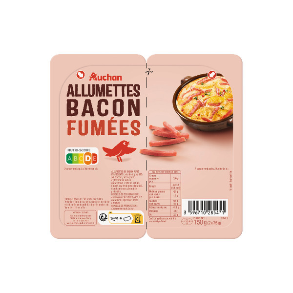Allumettes De Bacon Fumé Auchan