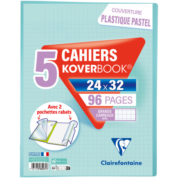 Lot De 5 Cahiers Koverbook Blush Clairefontaine