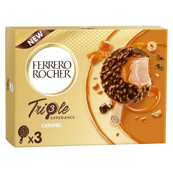 Bâtonnets Glacés Triple Expérience Caramel Ferrero Rocher