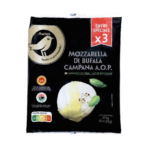 Mozzarella Di Bufala Aop Auchan Tavola In Italia